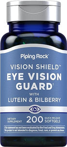 Piping Rock Lutein and Zeaxanthin Supplements | 200 Softgels | with Bilberry | Eye Vision Vitamins Complex | Non-GMO, Gluten Free in Pakistan