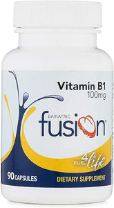 Bariatric Fusion Vitamin B1(Thiamine) for Bariatric Surgery Patients Including Gastric Bypass & Sleeve Gastrectomy, Easy to Swallow Capsule, 90 Count in Pakistan