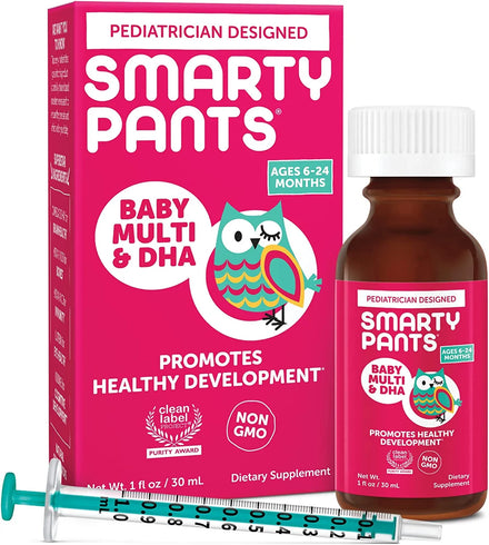 SmartyPants Toddler Formula Daily Gummy Multivitamin: Vitamin C, D3, & Zinc for Immunity, Gluten Free, Omega 3 Fish Oil (DHA/EPA) , Vitamin B6, B12, 90 Count (30 Day Supply)