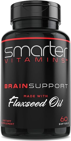 Smarter Brain Support Nootropic Supplement, Brain Booster & Memory Support, Made with Alpha-GPC, L-Tyrosine & Acetyl L-Carnitine ALCAR, Flaxseed Oil, ALA DHA Brain Booster 60 Softgel Energy Pills in Pakistan in Pakistan