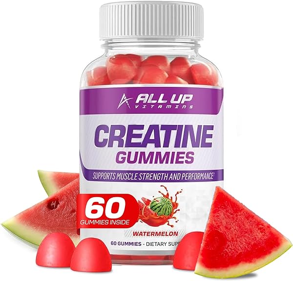 Watermelon Flavored Creatine Monohydrate Plant-Based Gummies - Muscle Strengthening Chews with Vitamin B12 - Boost Performance, Energy, and Muscle Growth - (60 Count) Sugar-Free in Pakistan in Pakistan