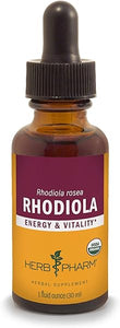 Herb Pharm Certified Organic Rhodiola Root Extract for Energy, Endurance and Stamina, Organic Cane Alcohol, 1 Ounce (090700003555) in Pakistan