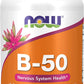 NOW Supplements, Vitamin B-50 mg, Energy Production*, Nervous System Health*, 250 Veg Capsules