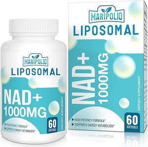 Liposomal NAD+ Supplement 1000 mg | Highest NAD Pontecy | Max Absorption | Pure NAD Supplement | Energy and DNA Repair, Aging Defense, Brain Function | 60 Softgels in Pakistan