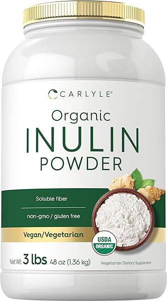 Carlyle Organic Inulin Powder 48oz | Fiber Supplement from Jerusalem Artichoke | for Probiotic Health | Vegan, Vegetarian, Non-GMO, Gluten Free in Pakistan in Pakistan