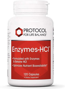 Protocol Enzymes-HCl - Digestive Enzymes with Bromelain* - Full Spectrum of Proteases - Digestion Supplement* - Soy & Dairy Free - 120 Capsules in Pakistan