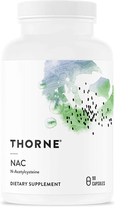 Thorne NAC - N-Acetylecysteine - 500mg - Supports Respiratory Health and Immune Function, and Promotes Liver and Kidney Detox - 90 Capsules