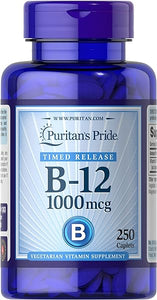 Puritan's Pride Vitamin B-12 1000 Mcg Timed Release Caplets, 250 Count in Pakistan