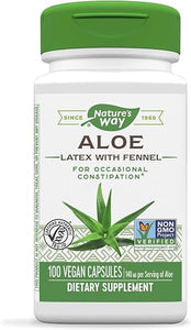 Nature's Way Aloe Latex with Fennel, For Occasional Constipation*, 100 Vegan Capsules in Pakistan