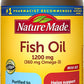 Nature Made Fish Oil 1200mg, Fish Oil Omega 3 Supplement for Heart Health support