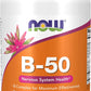 NOW Supplements, Vitamin B-50 mg, Energy Production*, Nervous System Health*, 250 Veg Capsules