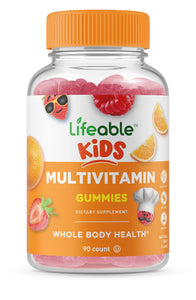 Lifeable Kids Multivitamin – Great Tasting Natural Flavor Gummy – Vegetarian, GMO Free Vitamin Supplement in Pakistan
