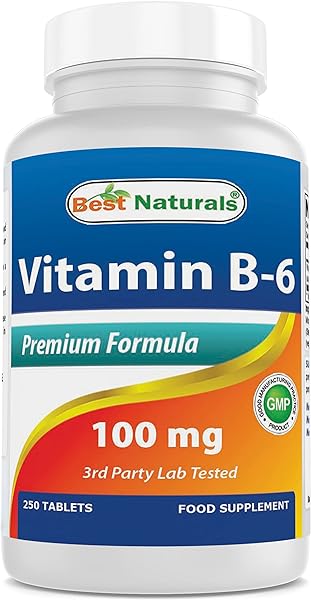 Best Naturals Vitamin B6 Tablet, 100 mg, 250  in Pakistan