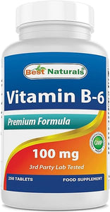 Best Naturals Vitamin B6 Tablet, 100 mg, 250 Count in Pakistan