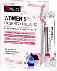 Probiotics for Women Probiotic Powder Supplement - Prebiotics and Probiotics for Weight Loss, Immune and Digestive Health Support in Pakistan