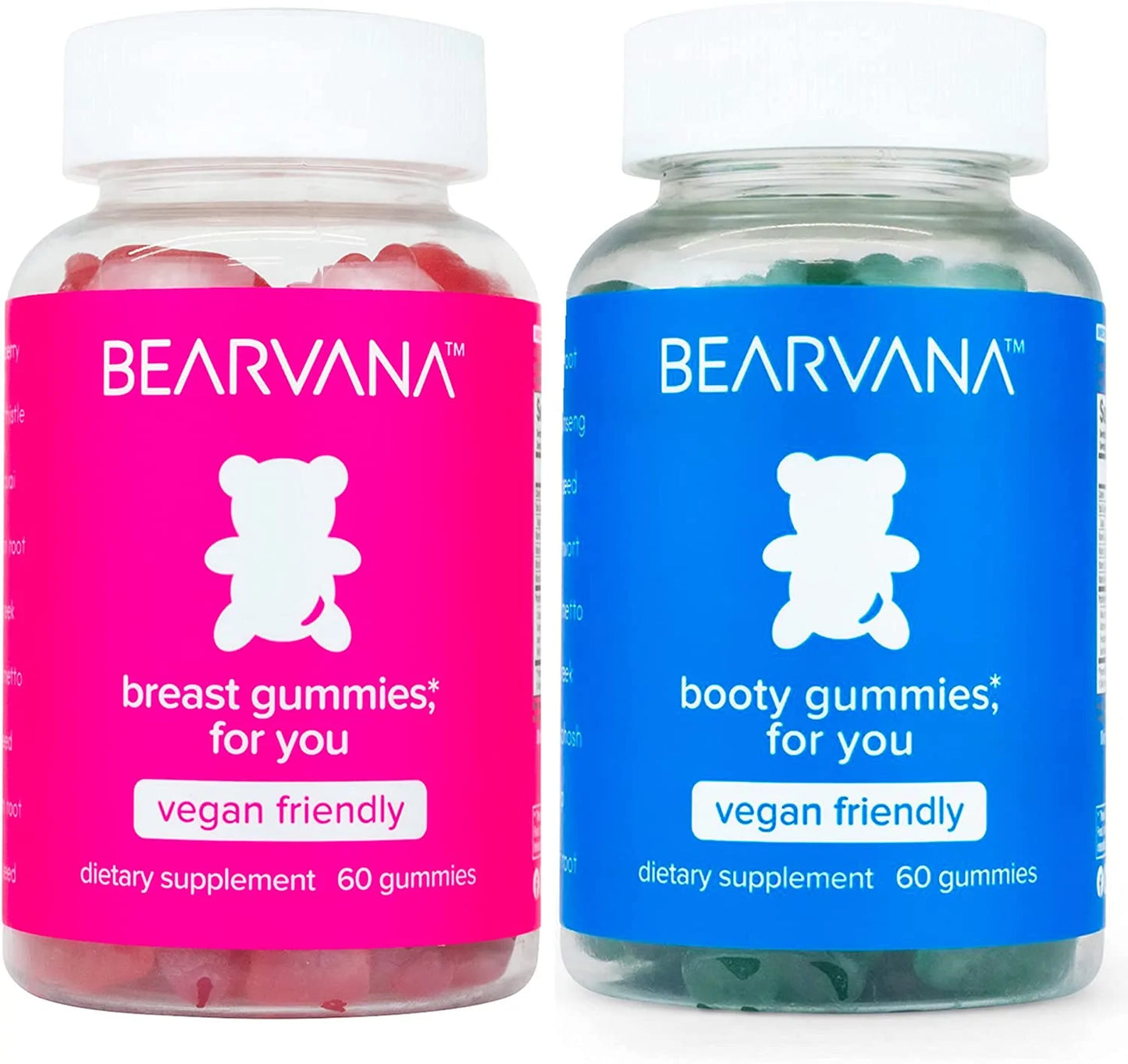 BEARVANA Gummies for You Herbal Blue - Supplement for Women - Delicious Berry Gummy Pills - 60 Gummies