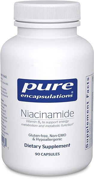 Pure Encapsulations Niacinamide | Vitamin B3 Supplement to Support Energy Metabolism, Joint Mobility, and Metabolic Function* | 90 Capsules in Pakistan