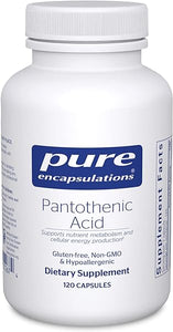 Pure Encapsulations Pantothenic Acid | Hypoallergenic Supplement Supports Cellular Energy Production, Adrenal and Cardiovascular Health | 120 Capsules in Pakistan