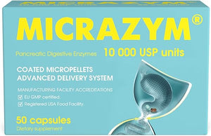 AVVA Pharmа Pancreatic Enzymes - 10,000 USP Effective Pancreatic Enzyme Supplements - Digestive Enzymes for Digestion - 50 Fast-Acting Capsules with Amylase, Lipase and Protease in Pakistan