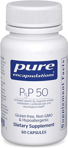 Pure Encapsulations P5P 50 - Active Vitamin B6 - Supports Energy Metabolism & Brain Health* - Gluten Free & Non-GMO - 60 Capsules in Pakistan in Pakistan