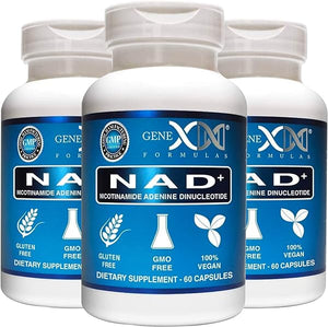 Genex NAD+ 250mg Serving 60 Capsules Nicotinamide Adenine Dinucleotide (Actual NAD+ Not a Precursor) (3) in Pakistan