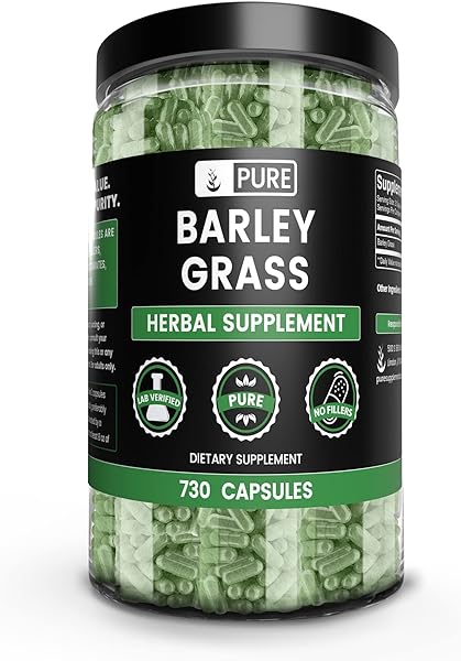 Pure Original Ingredients Barley Grass (730 Capsules) No Magnesium Or Rice Fillers, Always Pure, Lab Verified in Pakistan in Pakistan