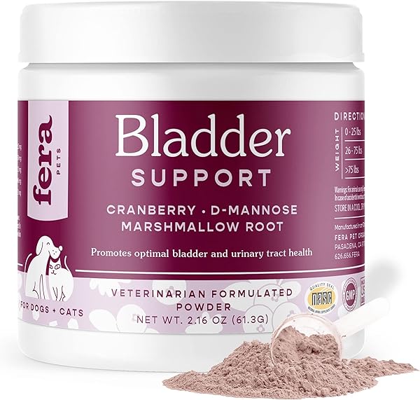 Fera Pets Bladder Support Dog and Cat Supplement – Kidney and Urinary Tract Health and Bladder Infection Prevention Supplements - Helps with Incontinence and Immune Antioxidant Vitamin- 60 Scoops in Pakistan in Pakistan