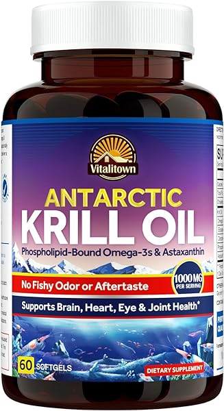 VITALITOWN Antarctic Krill Oil 1000mg, with O in Pakistan