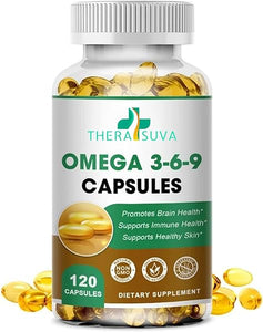 High-Potency Omega 3-6-9, 100% Vegan Sourced Supplement for Heart and Joint Health 120 Softgels, 60 Day Supply in Pakistan