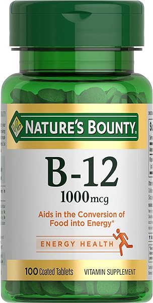 Nature's Bounty Vitamin B12 1000mcg, Supports in Pakistan