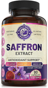 100% Pure Saffron Extract - Metabolism Booster & Natural Appetite Suppressant for Weight Loss. Saffron Mood Enhancer for Women & Men, Natural Diet Pills for Women & Men. USA Made, 90 Servings. in Pakistan