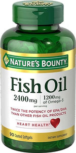 Nature's Bounty Fish Oil, Supports Heart Health, 2400mg, Coated Softgels, 90 Ct. in Pakistan