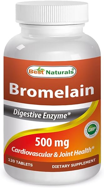Best Naturals Bromelain Proteolytic Digestive Enzymes Supplements, 500 mg, 120 Tablets - Supports Healthy Digestion, Joint Health, Nutrient Absorption in Pakistan
