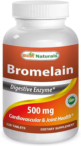 Best Naturals Bromelain Proteolytic Digestive Enzymes Supplements, 500 mg, 120 Tablets - Supports Healthy Digestion, Joint Health, Nutrient Absorption in Pakistan