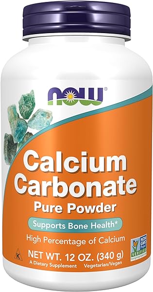 NOW Supplements, Calcium Carbonate Powder, High Percentage of Calcium, Supports Bone Health*, 12-Ounce in Pakistan in Pakistan