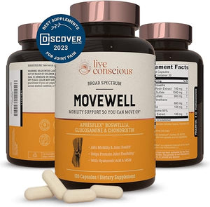 Live Conscious Glucosamine Chondroitin with MSM, Hyaluronic Acid, and More - MoveWell Joint Health Supplement in Pakistan