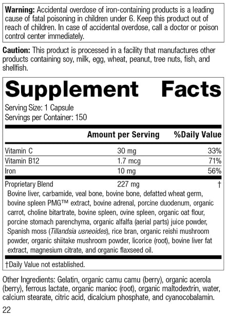 Standard Process Ferrofood - Whole Food Antioxidant, Healthy Supplement in Pakistan