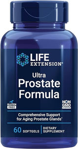 Life Extension Ultra Prostate Formula, saw palmetto for men, pygeum, stinging nettle root, lycopene, 11 nutrients for prostate function, non-GMO, gluten-free, 60 softgels in Pakistan