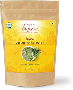 Wheatgrass Superfood Juice Powder 1 lb - USDA Organic - Non-GMO - Gluten-Free - Health Supplement Rich in Fiber, Vitamins, & Minerals - Add to Beverages & Baked Goods in Pakistan