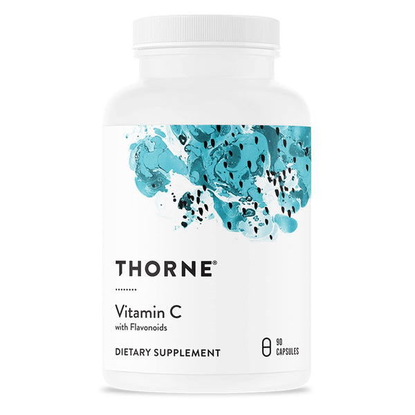 THORNE Vitamin C - Blend of Vitamin C and Citrus Bioflavonoids from Oranges - Support Immune System, Production of Cellular Energy, Collagen Production and Healthy Tissue - Gluten-Free - 90 Capsules
