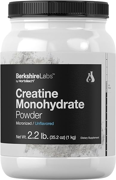 Creatine Monohydrate Powder | 2.2lbs (35.2 oz) | HPLC Purity Tested | Vegetarian, Non-GMO, & Gluten Free Supplement | by Horbaach in Pakistan