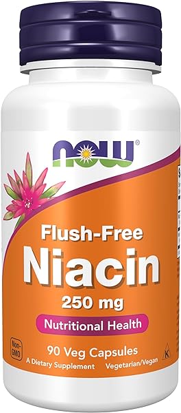 NOW Supplements, Niacin (Vitamin B-3) 250 mg, Flush-Free, Nutritional Health, 90 Veg Capsules in Pakistan in Pakistan