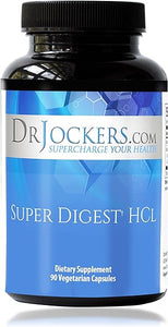 Super Digest HCL by Dr. Jockers, Gut Health Supplement, Digestive Enzymes with Betaine HCl, Pepsin, HCL Supplement, Betaine Hydrochloride, 90 Day Supply, HCL Betaine with Pepsin in Pakistan