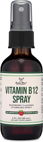 Vitamin B12 Sublingual Spray (2 Spray Dose of Vitamin 12 1000mcg, 3 Spray Serving Size of 1,500mcg) Raspberry Flavored B 12 Liquid for Energy and Metabolism (375 Sprays per Bottle) by Double Wood in Pakistan in Pakistan