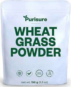 Wheat Grass Powder, 150g, Wheatgrass Powder for Immunity Support and Whole Food Supplement, Rich in Fibers, Vitamins, Minerals, Raw Perfect Food Green Superfood, 50 Servings in Pakistan