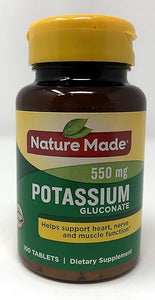 Nature Made Potassium Gluconate 550mg, 100 Count Pack of 2 in Pakistan