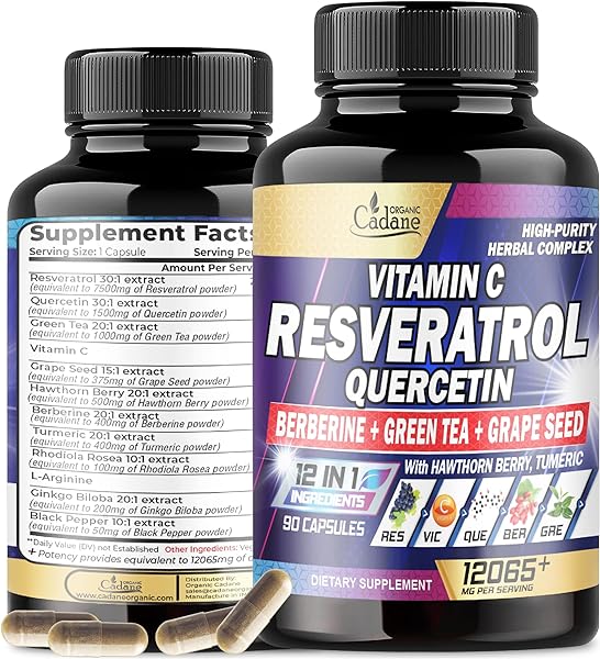 12065mg Resveratrol Supplement - 90 Capsules  in Pakistan