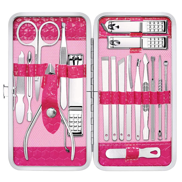 Manicure Set Nail Clippers Pedicure Kit -Professional Grooming Kits, Nail Care Tools