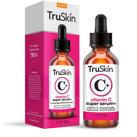 TruSkin Vitamin C-Plus Super Serum, Anti Aging Anti-Wrinkle with Hyaluronic Acid and Salicylic Acid
