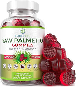 Vegan Saw Palmetto for Women & Men - Potent Saw Palmetto Extract, Prostate Supplements for Men, DHT Blocker for Womens Hair Growth, Hormonal Balance Gummies, PCOS Hair Loss, DHT Blocker, Gluten-Free in Pakistan